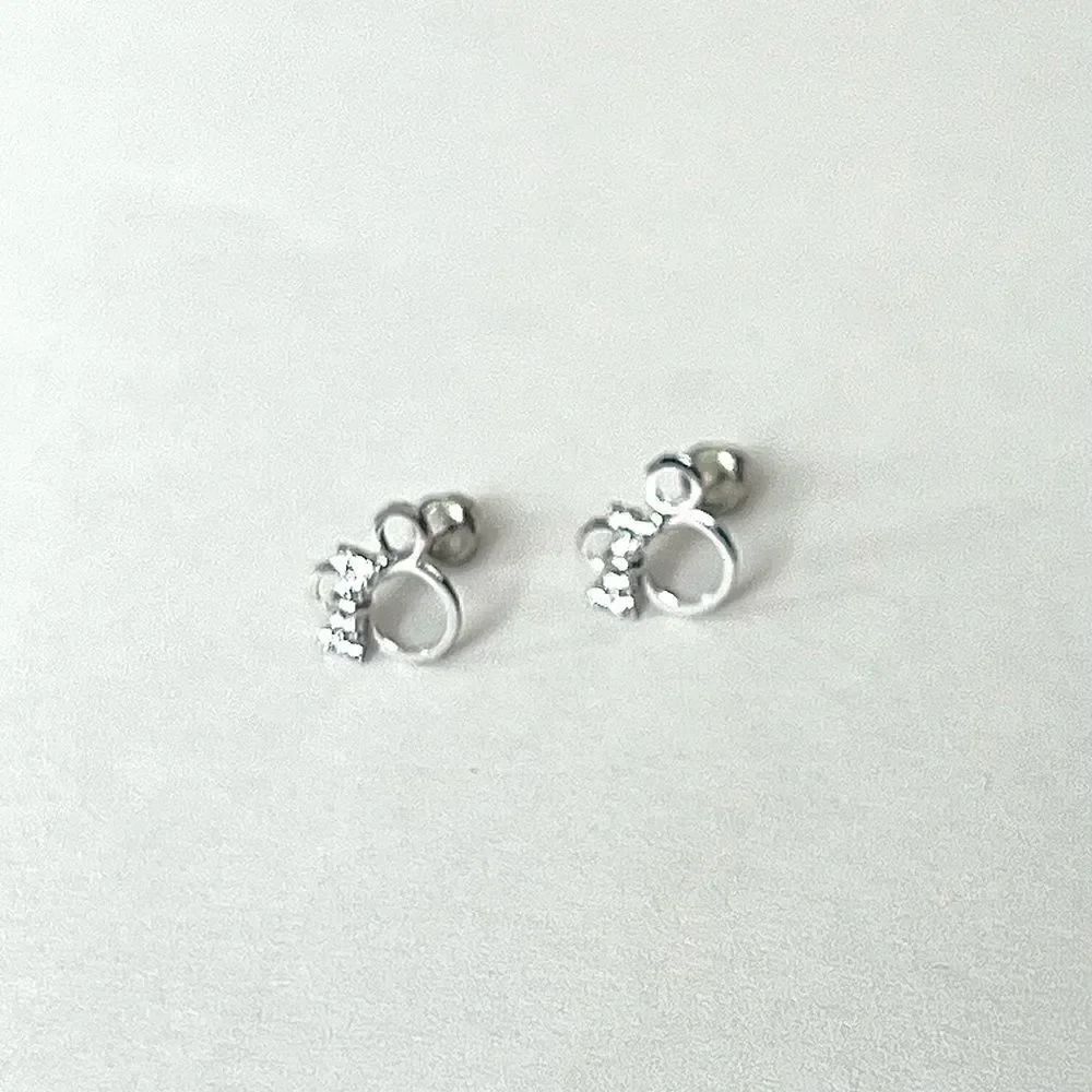 14k Solid gold Mouse earrings | Mouse stud earrings | Real Gold Stud earrings | - Picture 2 of 7